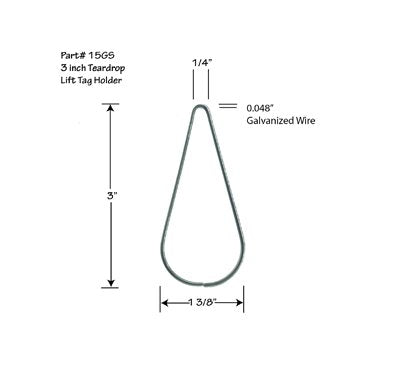 Teardrop Lift Ticket Holder - Image 1