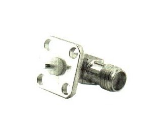 SMA Right Angle Receptacle with Solder End, Female Jack - Image 1