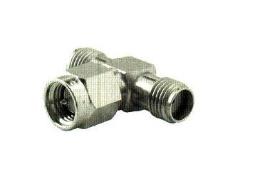 SMA Tee Adaptors - 1 Plug, 2 Jacks - Image 1