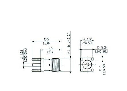 HUBER+SUHNER SMA Female Straight PCB Jacks - Image 2