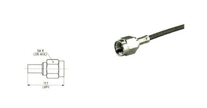 SMA Straight Cable Plugs (Male) - RG 178/316/K02252D - Image 2