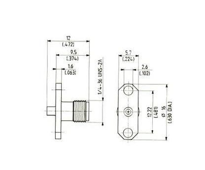 SMA Straight Panel Cable Plugs (Female) - Image 2