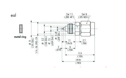 Hermetic Seal Male SMA Connector - Image 2