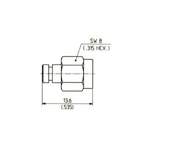 SMA 50 Ohm Male Plug Termination Connector - Image 2