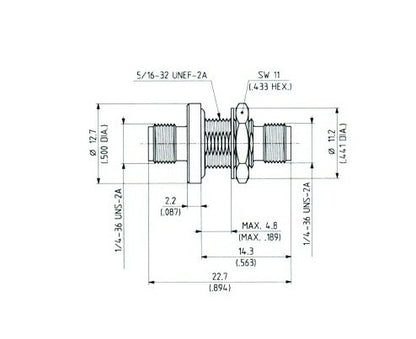 SMA Straight Bulkhead Adaptors - Image 2