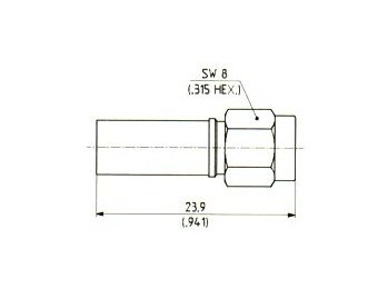 SMA Straight Cable Plugs (Male) - RG58/RG400, SMA Subminiature Connectors - Image 2