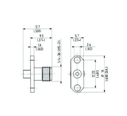 SMA Straight Panel Cable Plug (Female) - Image 2