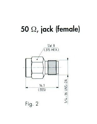 50 Ohm SMA Termination, Female Jack Connector - Image 2
