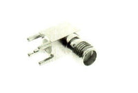 SMA Right Angle Female PCB Jacks, 100 pcs Bulk Pack