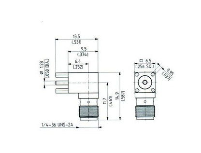 SMA Female Right Angle PCB Jacks - Image 2