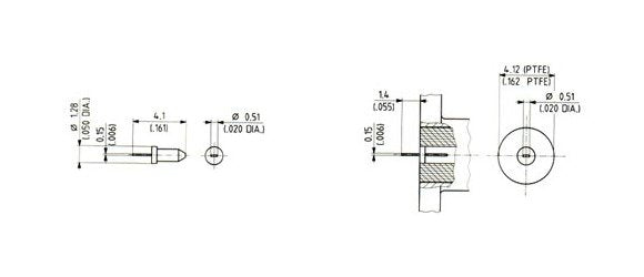 SMA Tab Contact Transition Pins for Recessed Launchers - Image 1