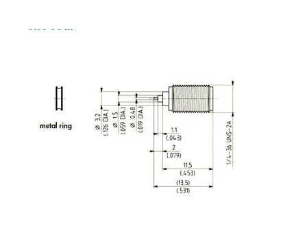 Hermetic Seal SMA Female Receptacle - Image 2