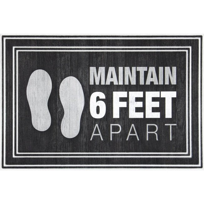 Saniguard™ Social Distancing Mat - 24x36 in - Image 1
