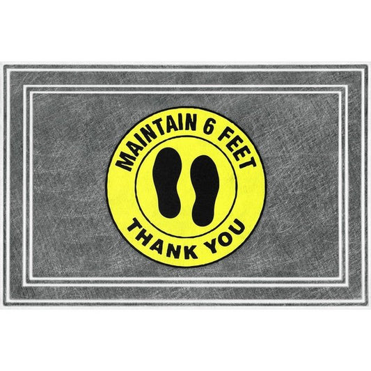 Saniguard™ Social Distancing Mat - 24x36 inches - Image 1