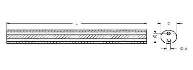 13.30mm UM12 Grade Carbide Rod with Coolant Hole - Image 2