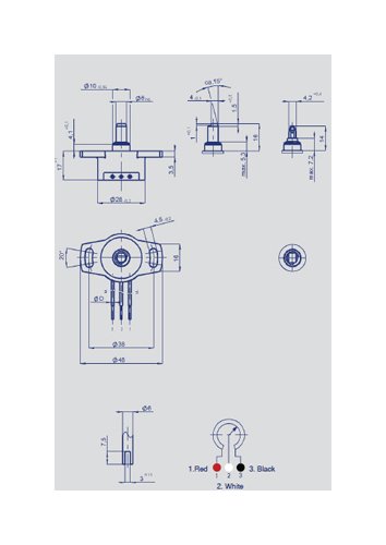 Industrial Motion Sensor - SP2800 Series Shaft Rotary Position Sensor - Image 3