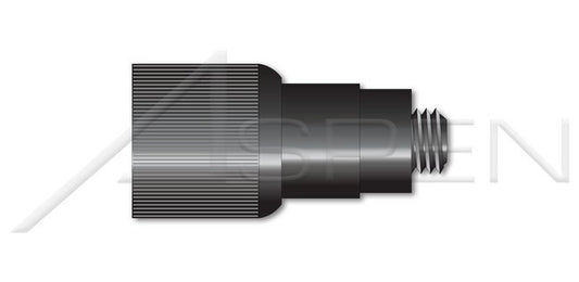 Black Finish Flare In Style Slotted Drive Retractable Captive Panel Fastener - Image 1