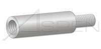 1/4 Inch (in) Diameter Aluminum Alloy # 2011 Round Male-Female Standoff