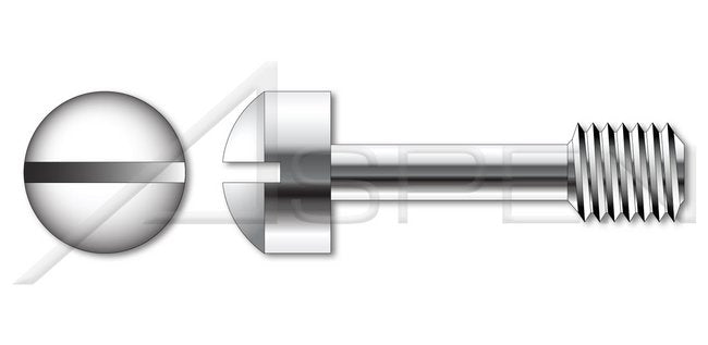 Stainless Steel Style 4 Fillister Head Slotted Drive Captive Panel Screw - Image 1