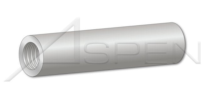 1/4 Inch (in) Diameter Aluminum Round Female Standoff - Image 1