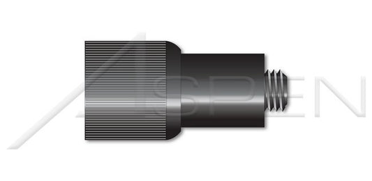Black Finish Press In Style Slotted Drive Retractable Captive Panel Fastener - Image 1