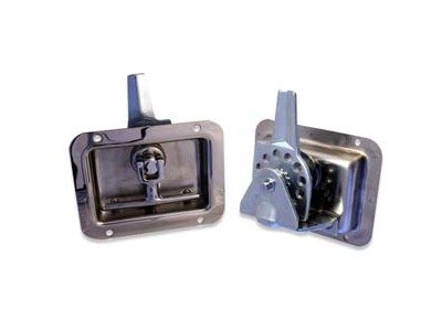 Recessed Folding T-Latches for Specialty Vehicle Hood/Paddle - Image 1
