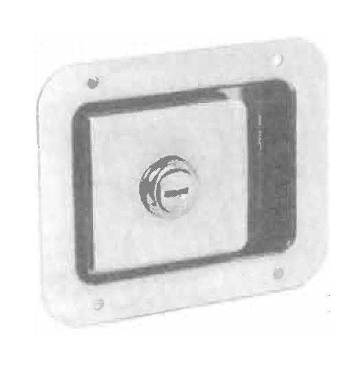 Junior Stainless Flush Paddle Handle Latch - Image 1