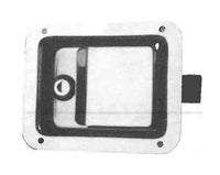 Flush Paddle Handle Latch with Stainless Steel Finish