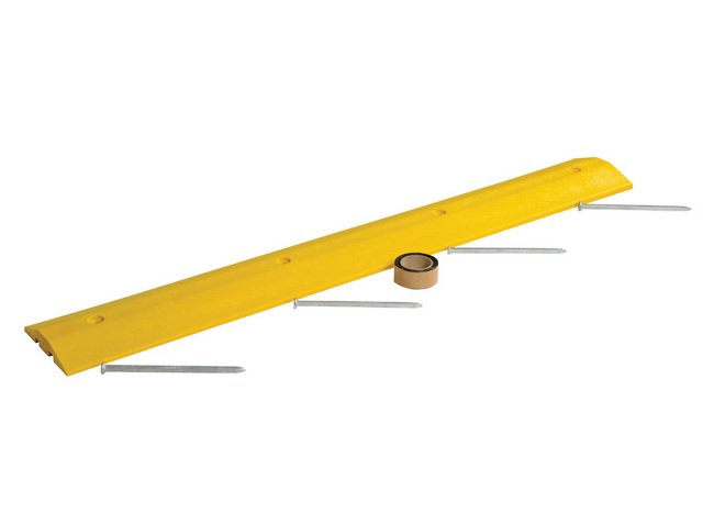 72" Recycled Plastic Speed Bump Kit for Asphalt - 10x72 in, Source Equipment Co. - Image 1