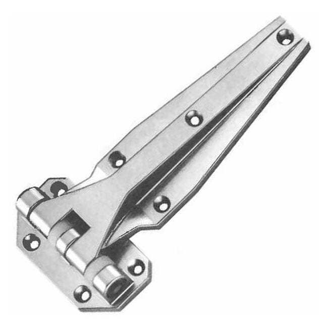 Chrome Plated Alternate Hole Pattern Refrigeration Hinge - Image 1