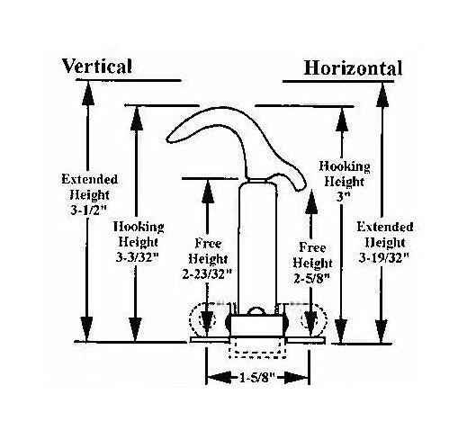 Heavy-Duty Hood Latch with Single Formed Handle - Image 2