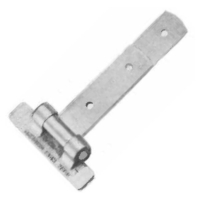 Heavy Duty 8" Steel Strap Hinge with Narrow Mounting Bracket - Image 1