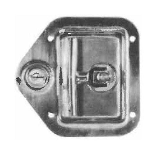 Zinc Plated Non-Locking Recessed T-Handle Latch - Image 1