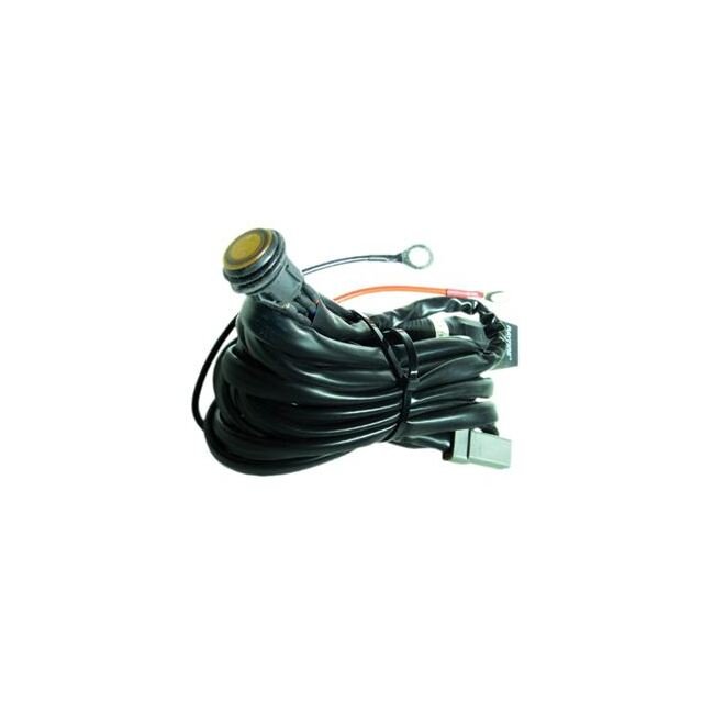 Heavy-Duty 10-inch Bar Relay Harness with Switch - Image 1