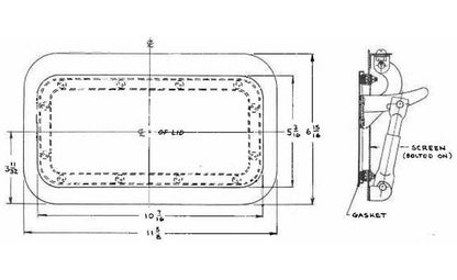Polar Side Cowl Ventilator with Screen - Image 2