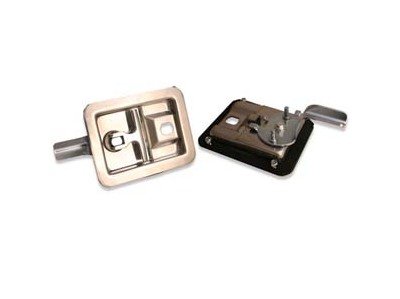 Flush Paddle Handle Latch with Folding T-Handle - Image 1