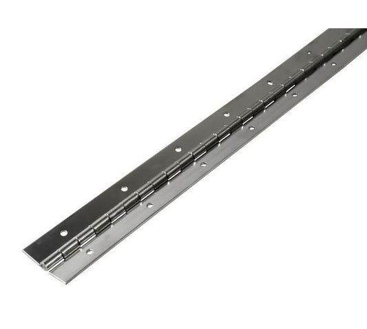 USA-Made Steel Piano Hinges with Holes - Image 1