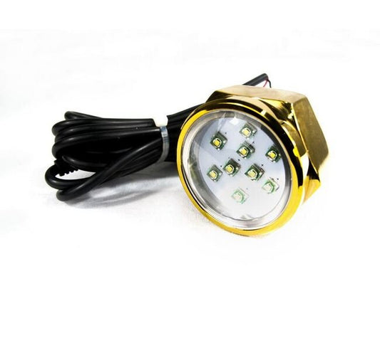 27W CREE LED Underwater Drain Plug Lights - Green IP68 Marine Lighting - Image 1