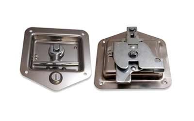 Zinc Plated Recessed Folding T-Latches with 5/16" Shank - Image 1