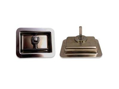 Zinc Plated Recessed Folding T-Latches with 5/16" Shank - Image 1