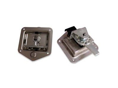Heavy-Duty Recessed Folding T-Latches with Chrome Finish - Image 1