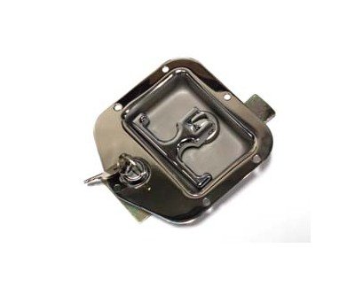 Zinc Plated Recessed Folding T-Latch with 5/16" Shank - Image 1