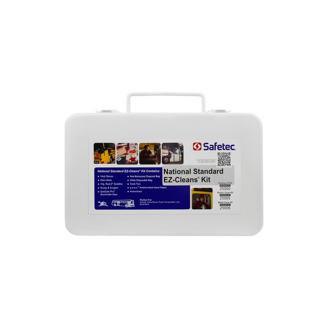 National Standard EZ-Cleans Biohazard Spill Kit in Metal Case - Image 1