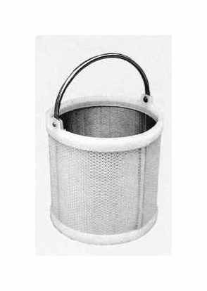 New Holland K-24 Polypropylene Basket with Stainless Steel Liner - 12" x 12" - Image 1