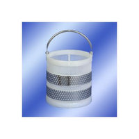 12x12 Polypropylene Basket with Stainless Steel Handles