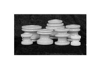 2-1/16 Inch (in) Overall Height and 2-1/4 Inch (in) Center Hole Diameter Low Voltage Wet Process Spool Insulator