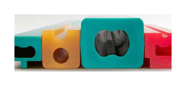 Square U-Bend Pads for 180° Radius, 80A Green Durometer - Image 1