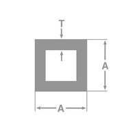 Sharp Corner Extruded Aluminum Square Tubes