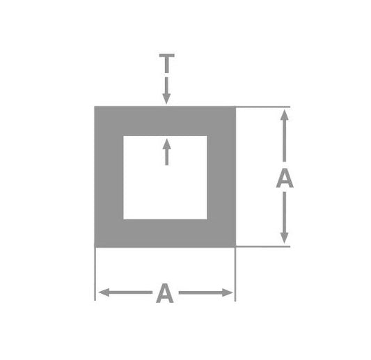 Aluminum Square Tubes with Sharp Corners - Image 1