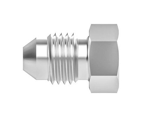 SAE 37° Flared Plug Fitting, 1/8 in, 316 SS - Image 1